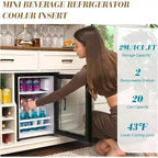 Meuble de bar à café de style ferme avec réfrigérateur pour boissons, meuble de salle à manger avec bar à vin 47", blanc