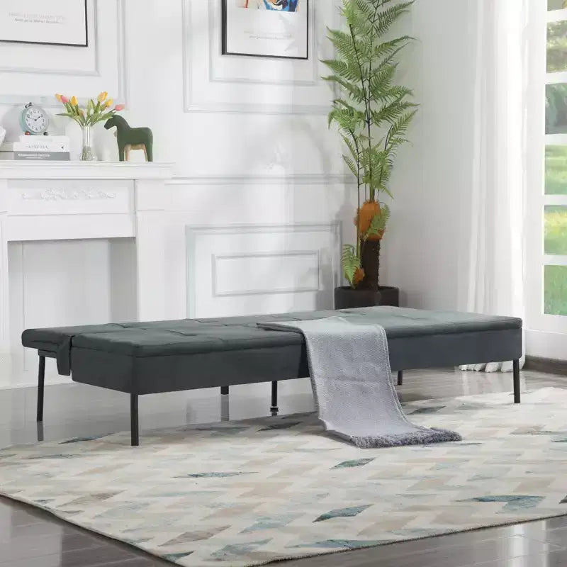 Canapé-lit futon convertible 69.88 avec dossier réglable sur 5 positions