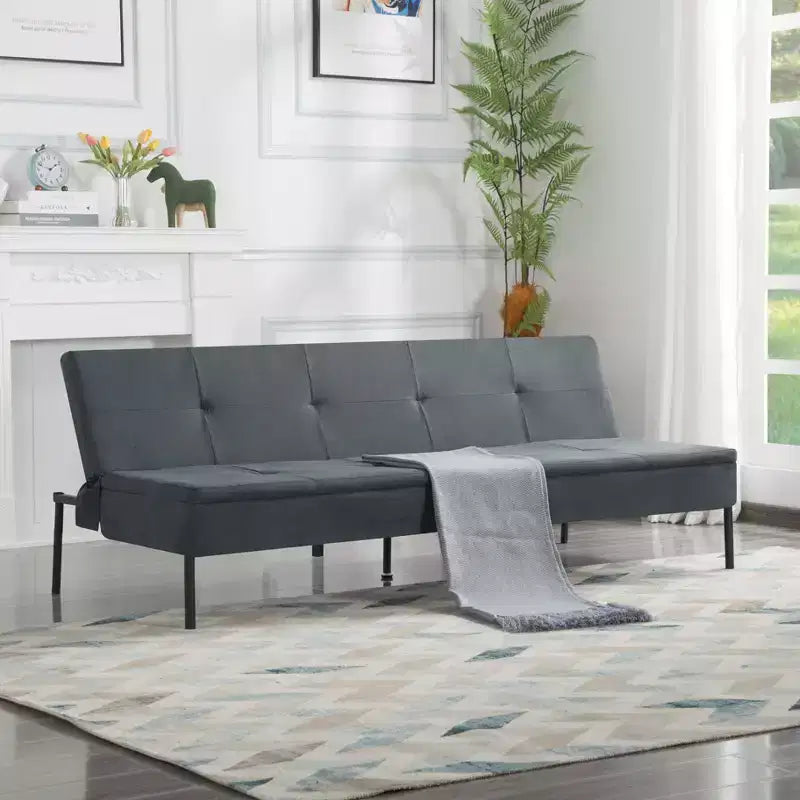 Canapé-lit futon convertible 69.88 avec dossier réglable sur 5 positions