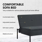Canapé-lit futon convertible 69.88 avec dossier réglable sur 5 positions