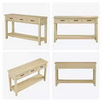Table d'entrée, table console avec tiroirs de rangement, table de canapé en bois de ferme à 3 niveaux, table de couloir pour entrée, salon