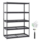 VEVOR Storage Shelves, 3000 lbs, 5 Tier Heavy Duty Garage Shelving, 24 D x 48 W x 72 H Adjustable Metal Shelves for Industrial Shelving Unit