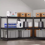 Étagères de rangement, 1360 kg, rayonnage de garage robuste à 5 niveaux, étagères métalliques réglables de 61 P x 122 L x 183 H pour unité de rayonnage industriel