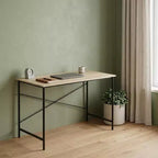 Bureau d'ordinateur en bois marron et noir de 48 po