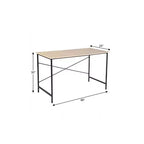 Bureau d'ordinateur en bois marron et noir de 48 po