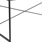 Bureau d'ordinateur en bois marron et noir de 48 po