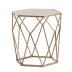Joelle Geometric Accent Table - Gold - SEI