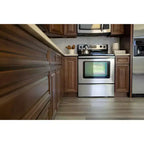 Meuble bas de cuisine de 24 po L x 34,5 po H x 24 po P avec tiroir et portes doubles, cadre en contreplaqué, recouvrement total, fermeture en douceur, prêt à assembler