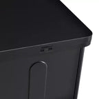 Table basse relevable avec 2 tiroirs, table de cocktail moderne, table d'appoint pour canapé, table de rangement avec plateau pliant, blanc/noir