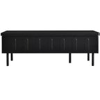 Table basse relevable avec 2 tiroirs, table de cocktail moderne, table d'appoint pour canapé, table de rangement avec plateau pliant, blanc/noir