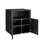 Armoire de rangement métallique sur roulettes, support d'imprimante roulant avec portes et étagère pour bureau à domicile