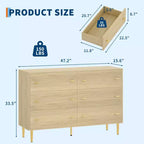 Commode de Ferme à 6 Tiroirs, Commode Rustique en Bois, Grand Rangement, Armoire de Rangement Décorative, Pour Chambre à Coucher, Salon
