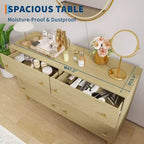 Commode de Ferme à 6 Tiroirs, Commode Rustique en Bois, Grand Rangement, Armoire de Rangement Décorative, Pour Chambre à Coucher, Salon