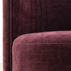Chaises de salle à manger modernes pivotantes, sans accoudoirs, en tissu texturé tissé, avec dossier incurvé, pour salle à manger ou cuisine