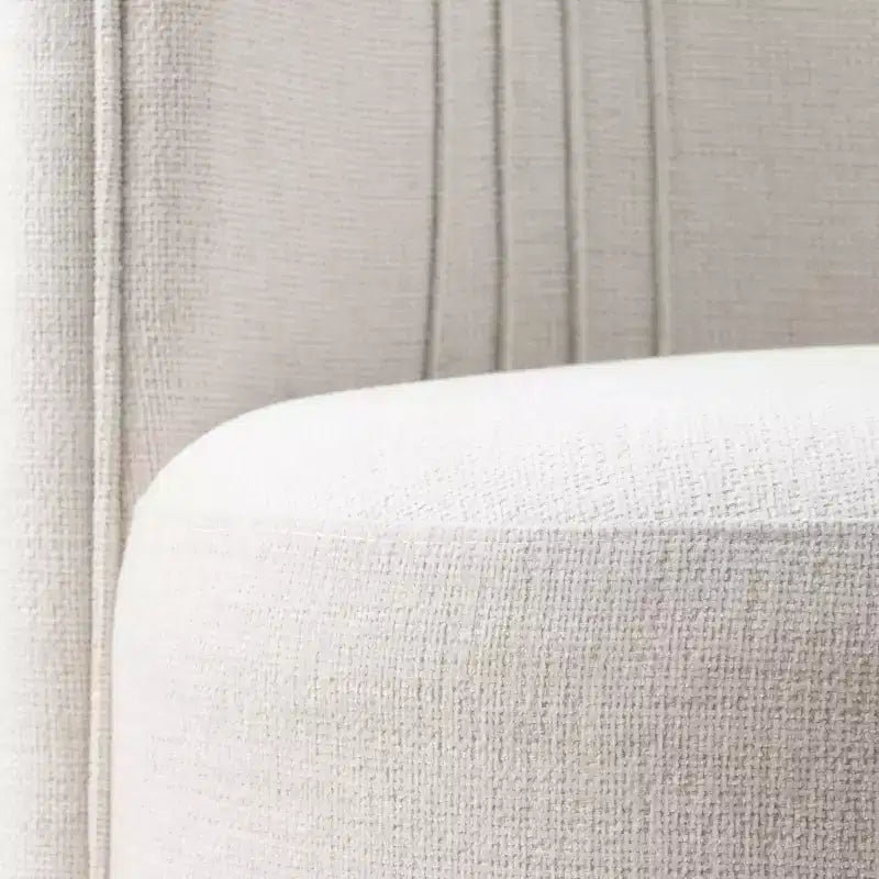Chaises de salle à manger modernes pivotantes, sans accoudoirs, en tissu texturé tissé, avec dossier incurvé, pour salle à manger ou cuisine