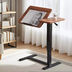 Table de nuit mobile à roulettes surélevée pour chambre à coucher ou salon