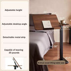 Table de nuit mobile à roulettes surélevée pour chambre à coucher ou salon