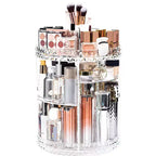 Organisateur de Maquillage Rotatif à 360 Degrés, Boîte de Rangement Cosmétique Ajustable à 7 Niveaux, Idéal pour Bijoux, Pinceaux de Maquillage et Rouges à Lèvres
