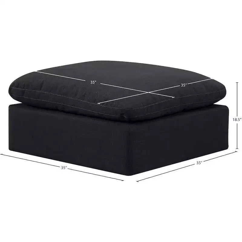 Repose-pieds en velours Indulge