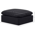 Repose-pieds en velours Indulge