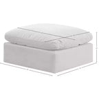 Repose-pieds en velours Indulge