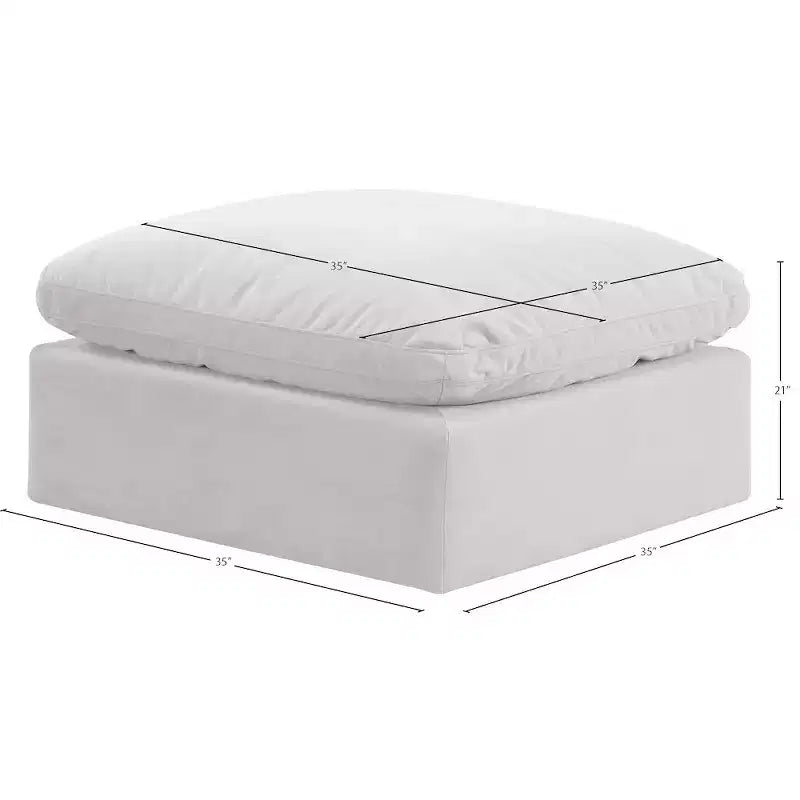 Repose-pieds en velours Indulge