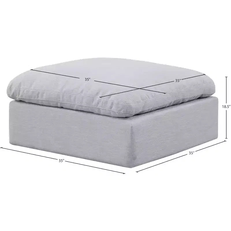 Repose-pieds en velours Indulge