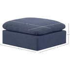 Repose-pieds en velours Indulge