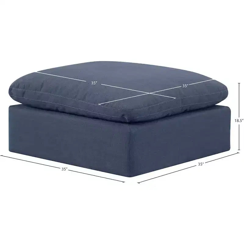 Repose-pieds en velours Indulge