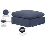 Repose-pieds en velours Indulge