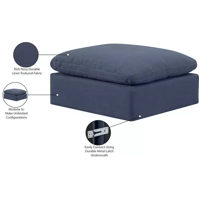 Repose-pieds en velours Indulge