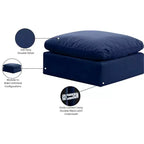 Repose-pieds en velours Indulge