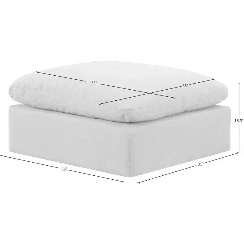 Repose-pieds en velours Indulge