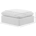 Repose-pieds en velours Indulge
