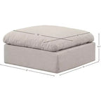 Repose-pieds en velours Indulge