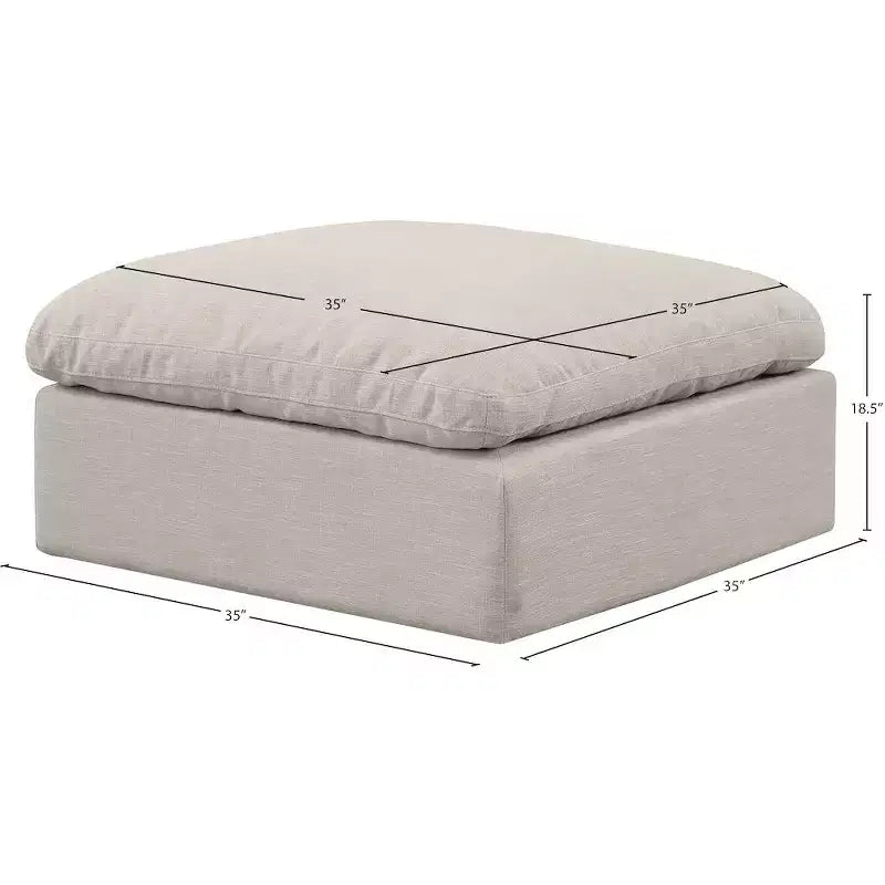 Repose-pieds en velours Indulge
