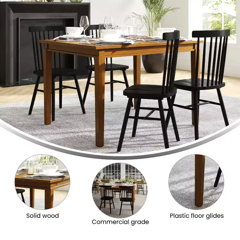 Table de salle à manger en bois