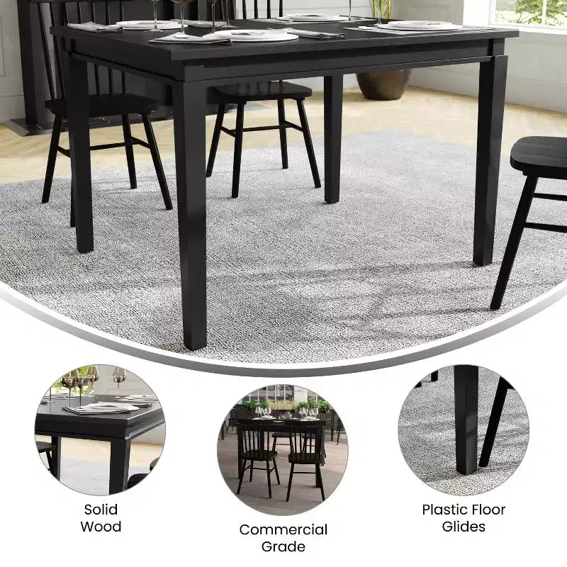 Table de salle à manger en bois