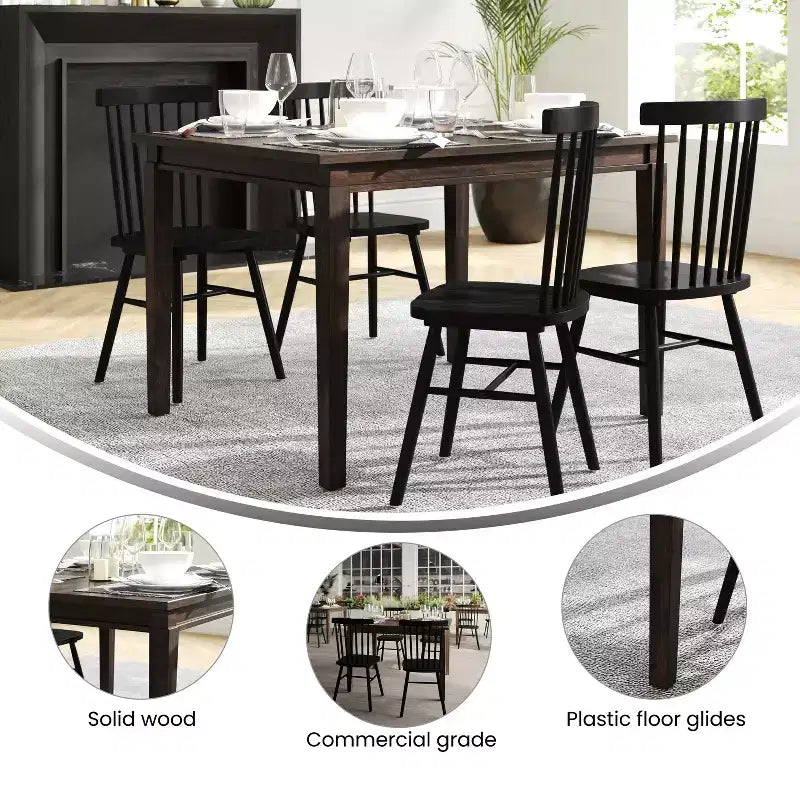 Table de salle à manger en bois