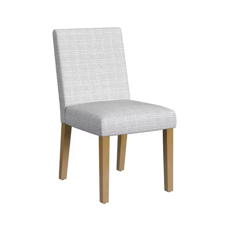 Chaise de salle à manger capitonnée à motif quadrillé classique Mini
