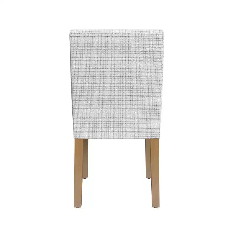 Chaise de salle à manger capitonnée à motif quadrillé classique Mini