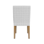 Chaise de salle à manger capitonnée à motif quadrillé classique Mini