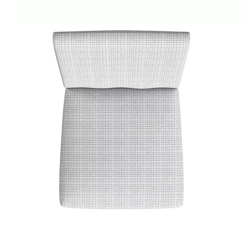 Chaise de salle à manger capitonnée à motif quadrillé classique Mini