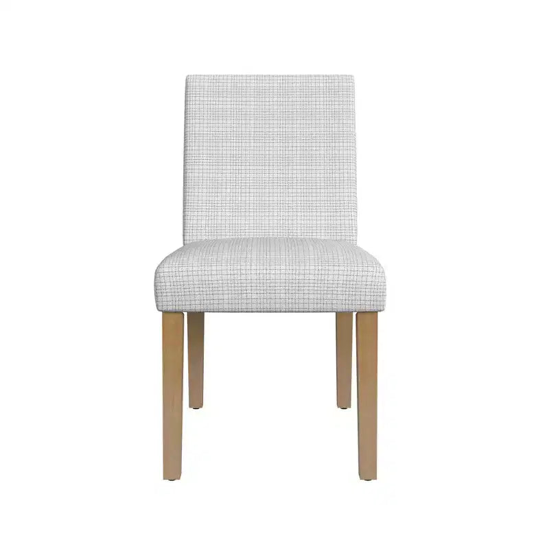 Chaise de salle à manger capitonnée à motif quadrillé classique Mini